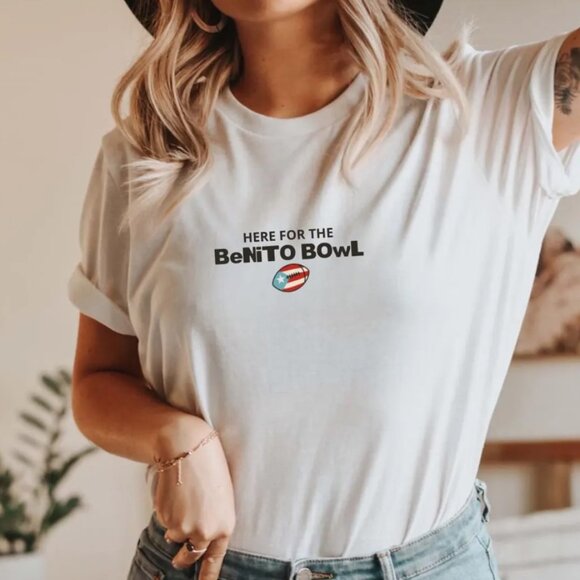 Here for the Benito Bowl T-Shirt, Puerto Rican Football Tee, Benito T-Shirt - Picture 1 of 2